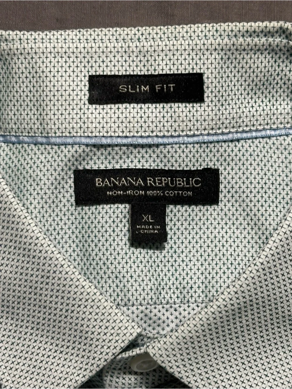 Banana Republic Slim Fit Microdot Button-Down Shirt